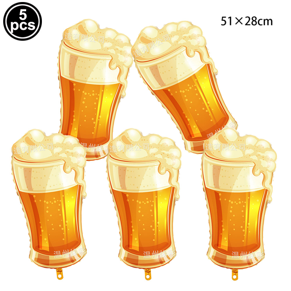 Cervezas, cartel para de feliz cumpleaños, tazas de cerveza, globos, decoración para tarta, cerveza para hombres, cumpleaños, despedida de soltera, suministros para: Gris oscuro