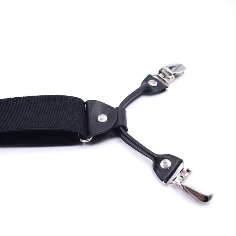 JIERKU Jarretel Man Bretels 4 Clips Suspensorio N Broek Riem riem Vader/Echtgenoot CRBD4C1107