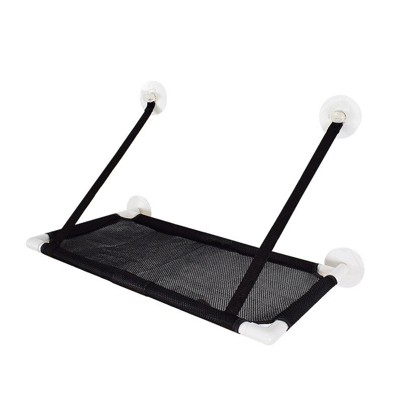 Bonitas camas colgantes para mascotas, asiento montado en ventana para gatos, hamaca, cama para ventana, asiento de copa para mascotas, cama para gatos: black