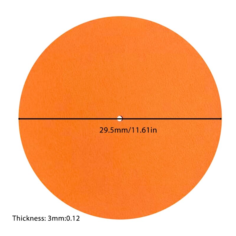 Skivspelare matta slipmat audiophile 12 & #39 ;& #39 ; i tallrik vinyl skivspelare anti-vibr