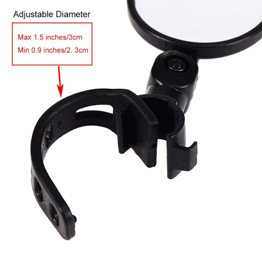 Universal Adjustable Bicycle Rearview Handlebar Wide-angle Convex Mirror Cycling Rear View MTB Bike Cycling Accessories