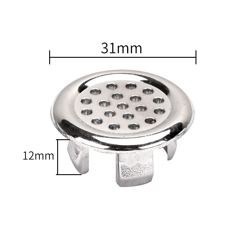 Bath Sink Ring Overflow Cover Plastic Silver Plated Bathroom Ceramic Basin Ceramic Basin Overflow Ring wash basin overflow ring: Q / 1pcs