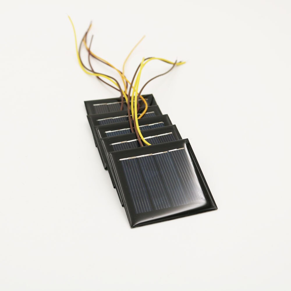 2V 0.2W 100mA extend wire solar panel polysilicon DIY battery charger small mini solar battery cable toy solar light 2V