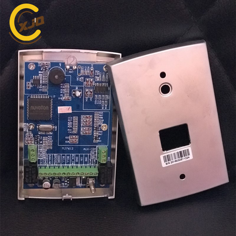 ! Xjq Rfid Metalen Toegangscontrole Toetsenbord Met Blauwe Achtergrondverlichting Kantoor Deur Access Controller + 10 Stuks 125 Khz keyfob Kaarten