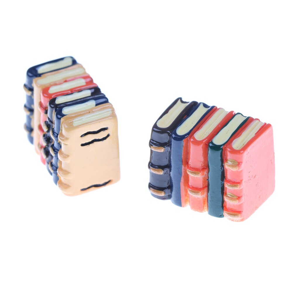 Mooie boeken simulatie poppenhuis meubels speelgoed terrarium beeldjes decoratie doe-het-zelf knutsel accessoires voor poppenhuis ornamenten