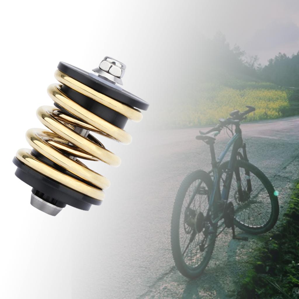 Stainless Steel Rear Shock Absorber Bike Damper for Folding Bike: Spring Golden