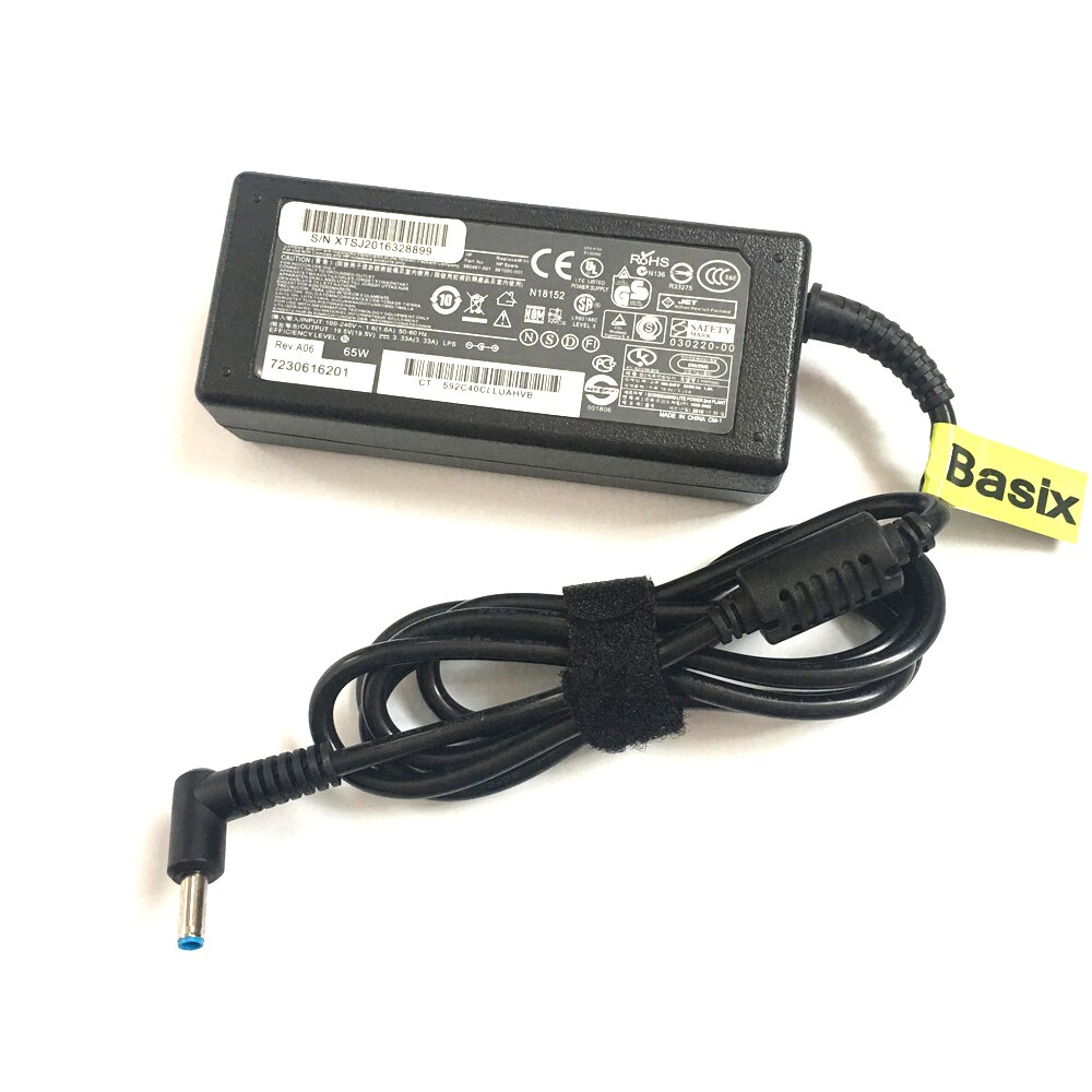 Original 65W AC Power Adapter Charger for HP 15-g067cl F9J10UA 15-g070nr J1J41UA Laptop