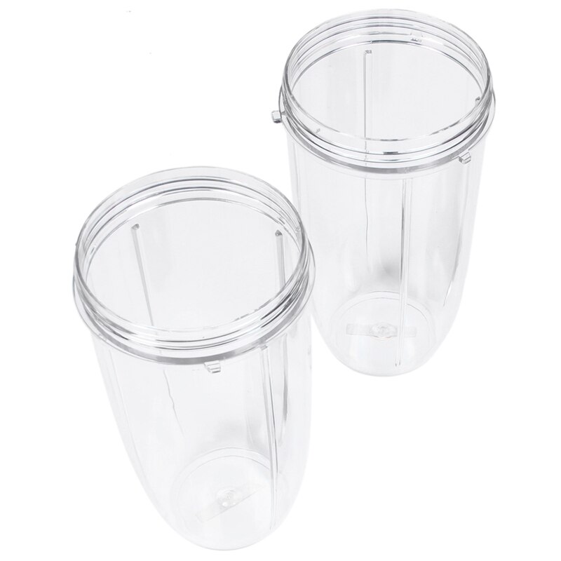 32Oz Vervanging Cups Met Flip Top Te Gaan Deksel Voor Nutribullet 600W En Pro 900W Blender (2 Pack)