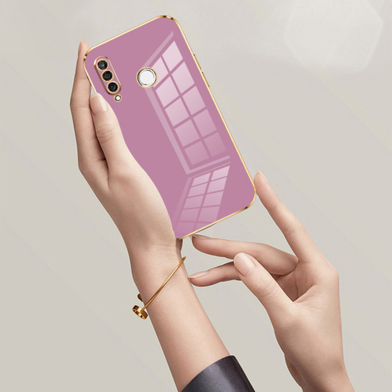 Para Huawei P30 lite funda Huawei P30 lite funda de teléfono MAR-LX1A MAR-LX3A MAR-LX2J funda de lujo chapada cuadrada cubierta trasera a prueba de golpes