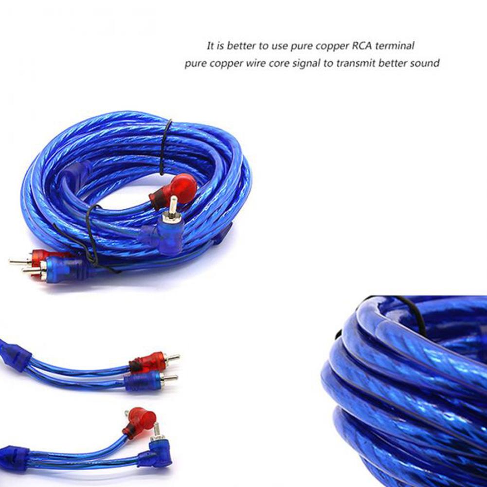 Kit de câblage porte-fusible 60A, câble d'alimentation 8GA, caisson de basses, haut-parleur Audio de voiture, fils d'installation, câble d'alimentation RCA