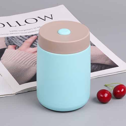 Zooobe 350Ml Leuke Thermos Lunchbox Rvs 304 Containers Thermos Voedsel Thermos Soep Thermosflessen Thermische Lunchbox: Blauw