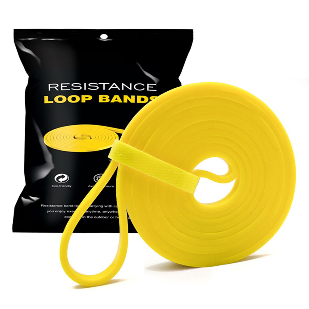2080mm Elastic Resistance Band Exercise Expander Stretch Fitness Belt Pull Up Training Pilates Yoga Gym Home Workout Equipment: Yellow