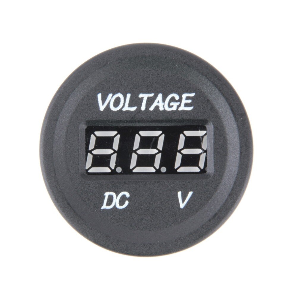 LED Professionele Zwarte 12 V-24 V DC Digitale Display Auto Motorfiets voltmeter Metro Voltmeter Socket