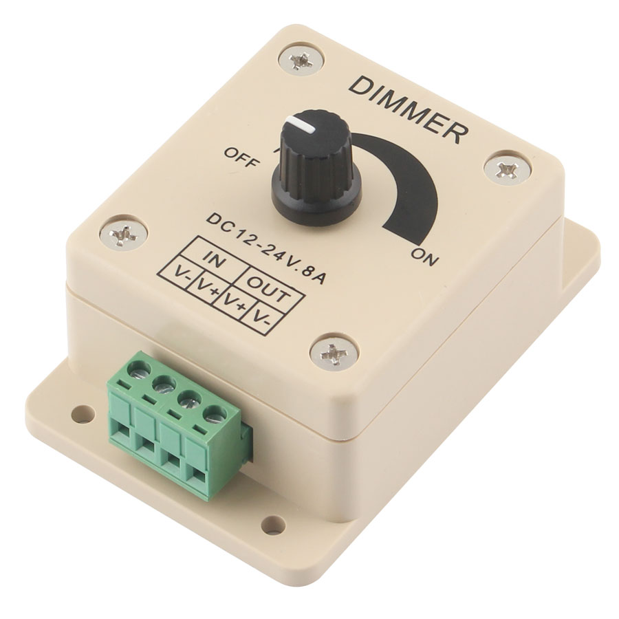 Dimmer 220 v 12 V 24 V LED Dimmer 12 V 220 V Schakelaar Voltage Regulator Verstelbare 24 V 12 V LED Dimmer Controller LED Strip Licht Lamp