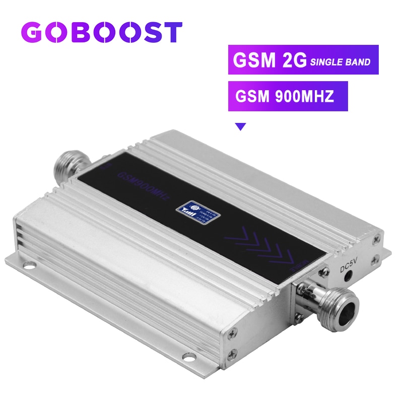 GOBOOST GSM 900 2G Cellular Signal Amplifier Mini LCD Display Cell Mobile Phone Payload Signal Internet Communication Repeater