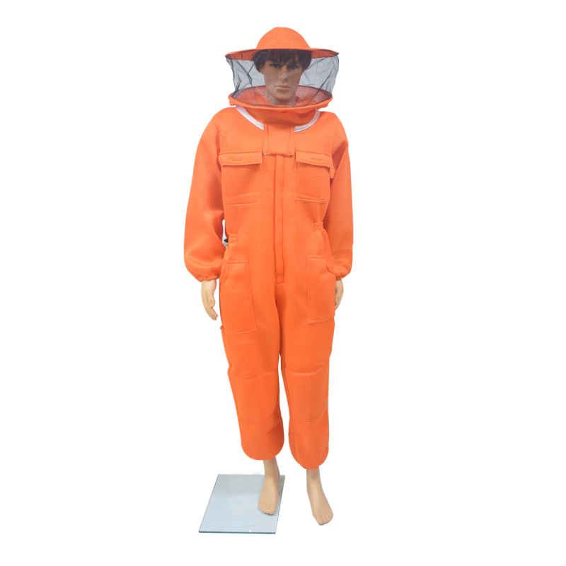 Bee Suit Grade Preferred 3D Air Cotton Fabric Full Body Beekeeping Protective Clothing Beekeeper Suits Equipment: L / DEEP BLUE