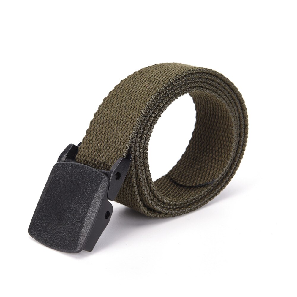 Jetting Mannen Riemen Canvas Riem Toevallige Anti Anti Plastic Gesp Riem Tailleband