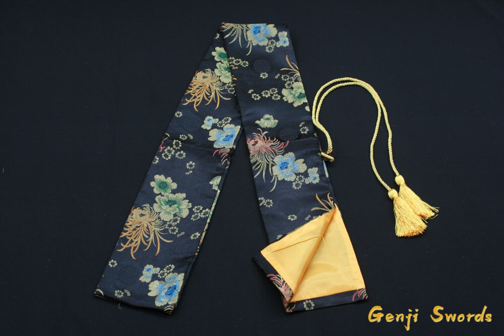 Silk Sword Bag for Japanese Katana/Japanese Samurai Sword (4 to Choose): Black