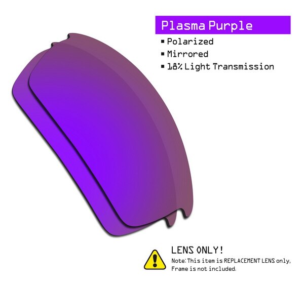 SmartVLT Polarized Replacement Lenses for Oakley Bottlecap Sunglasses - Multiple Options: Plasma Purple