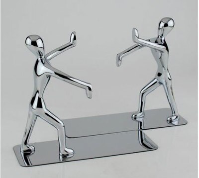 Strong Bookends 1 Pair Strong Metal Bookend Books Stationery Read ... – Vicedeal