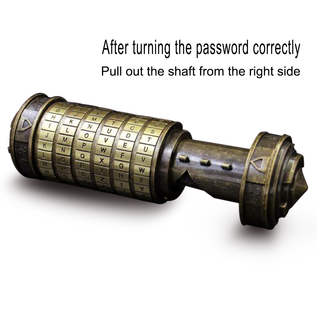 DaVinci Letter Password Lock Valentine Da Vinci Intellectual Style Code Lock Personal Retro Birthday