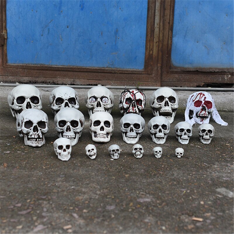 entsetzlich Schädel Statue Skulptur Halloween Bar Nachtclub Dekor Handwerk Malerei Requisiten Bar KTV Zähler Hause Dekoration