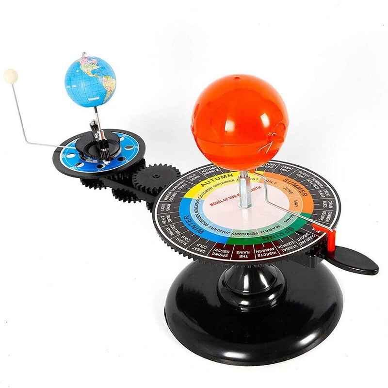 Solar System Globes Sun Earth Moon Orbital Planetarium Model Teaching Tool Education Astronomy Demo for DIY Children Toy