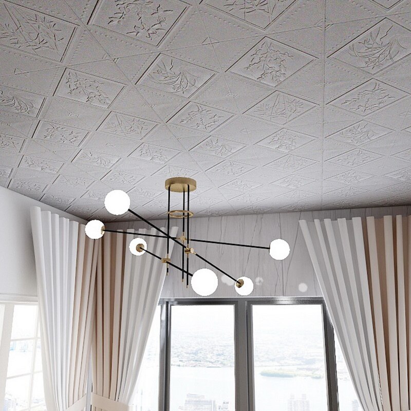 Peel and Stick 3D Wall Panels Adhesive Foam Wall Paper Decals for TV Background Office Kitchen Bedroom