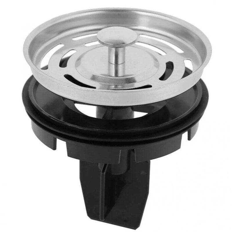 D0AB Stainless Steel Sink Strainer Drain Mesh Hair Catcher Garbage Filter Water Plug