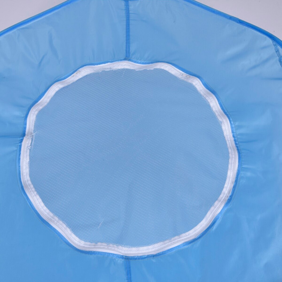 Newest Small Animal Cloth Fence Foldable Waterproof Pet Fence Cat and Dog with Sunroof Tent (Sky blue / Black)