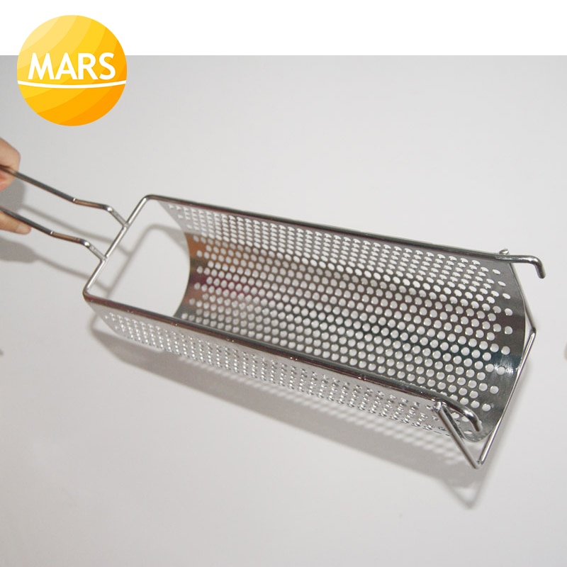 30cm Long French Fries Basket Frying Strainer Stainless Steel Potato Chips Fryer Kitchen Cooking Chef Basket Colander Tool