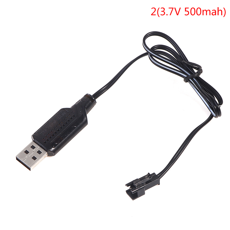 3.6-9.6V 250mA NiMh/NiCd Battery USB Charger Cable SM 2P Forward Plug Remote Control Car USB Charger Electric Toy~: WHITE