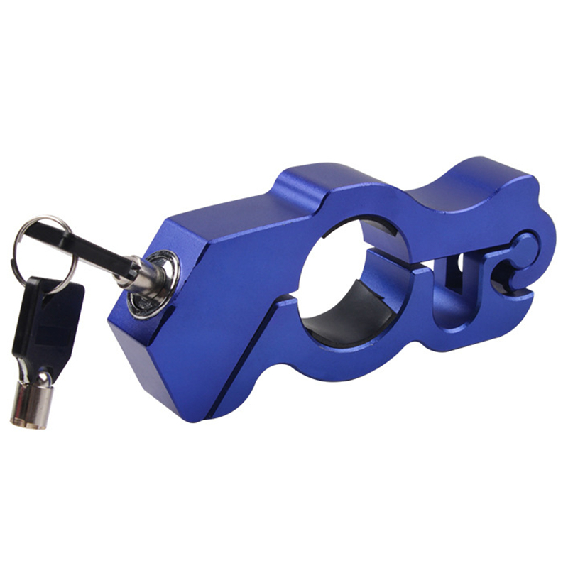 Motorrad Geändert Lenker Schloss Helm Anti-diebstahl Schloss Elektrische Fahrzeug Schmutz Fahrräder Aluminium Legierung Lenker Feste Horn Schloss: Lavendel