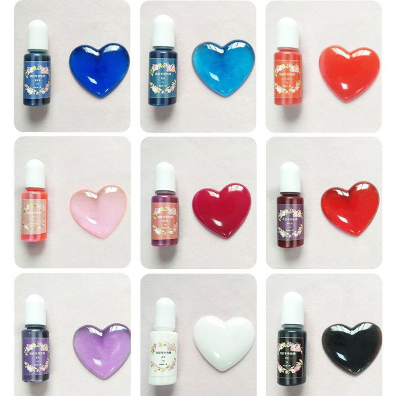 20 Colors Epoxy Resin Pigment Kit Liquid Epoxy Resin Mold Colorant Dye Resin Jewelry DIY Crafts Art Making Tools
