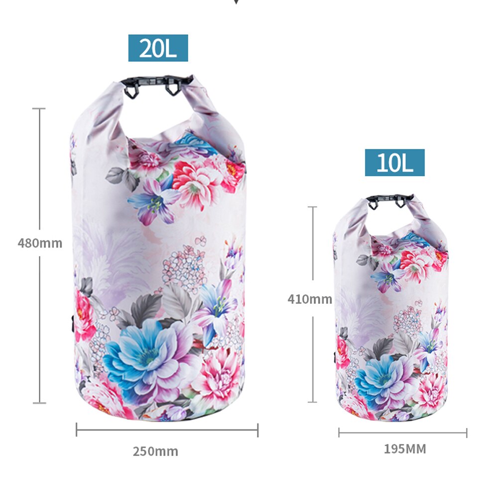 PVC Waterproof Bag 5L 10L 20L Outdoor swimming Bag Diving Compression Storage Dry Bag For Man Women Kayaking backpack