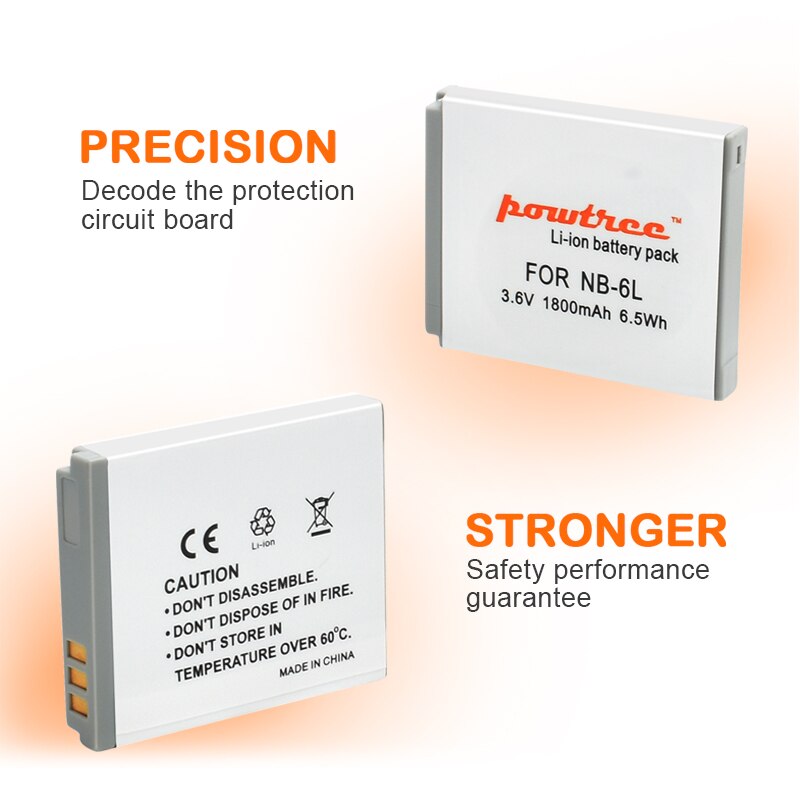 NB-6LH NB6L NB-6L Digital Battery for Canon Power-shot Camera HS SX520 SX530 SX540 SX600 SX610 SX700 SX710 IXUS 95 200 210 L20