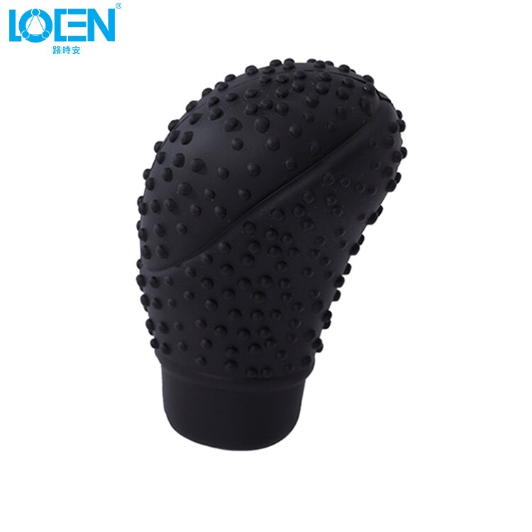1Pc Auto Snoep Kleuren Universal Antislip Zachte Siliconen Auto Versnellingspook Kragen Schakelhendel Shifter Cover Vervanging auto Styling: Black