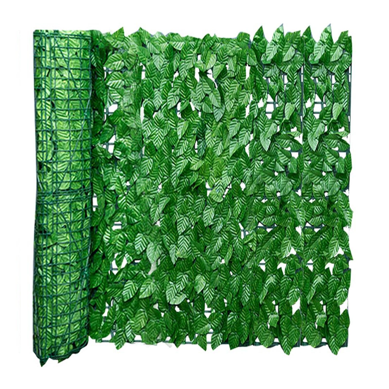 Privacy Fence Screen, Artificial Scindapsus Leaf Hedges Fence Wall Panel Screen for Garden Backyard Home Decor gazebo tent: 0.5m 01