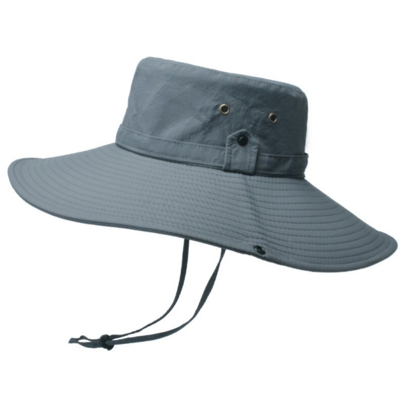 Summer Breathable Sunscreen Hats Outdoor Wide Brim Bucket Hats For Fishing Sun Protection 50+UPF Bora Boonie Hat Outdoor tool: SH