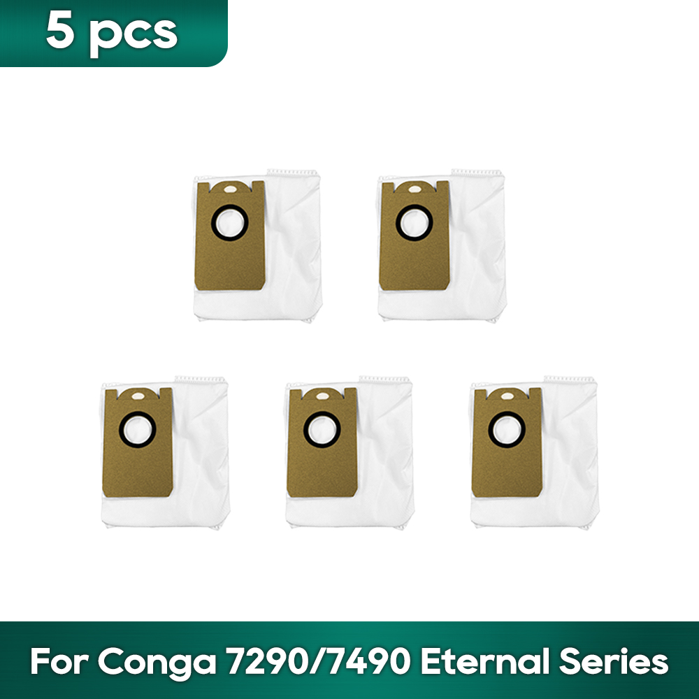 Compatible For Cecotec Conga 7490/7290 Eternal Home Genesis X-Treme Dust Bag Sack Robot Vacuums Spare Parts Accessories: light green