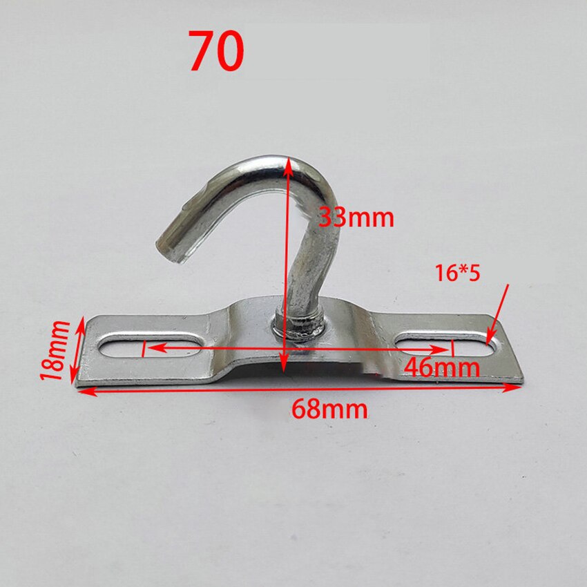 2pcs 70mm 80mm 95mm Open Hook Mounting Plate Hanging Plate Crystal Lamp Chandelier Hanging Plate With Hook: 70