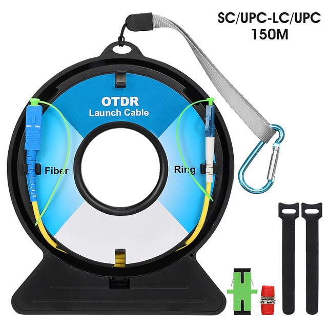 SC/FC/ST/LC-APC/UPC Fiber Optic OTDR Launch Cable Box ,Fiber Rings 150M OTDR Dead Zone Eliminator SM 1310/1550nm: Sc Upc-lc Upc