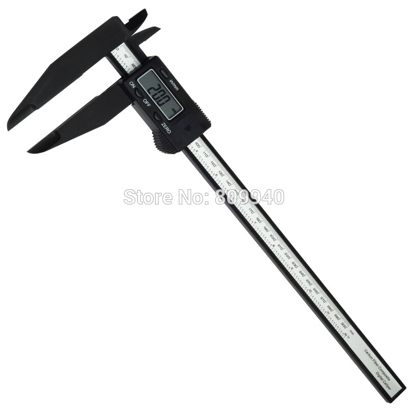 300mm 12 inch LCD Digital Electronic Carbon Fiber Vernier Caliper Gauge Micrometer Measuring Tool Ruler Digital Calipers