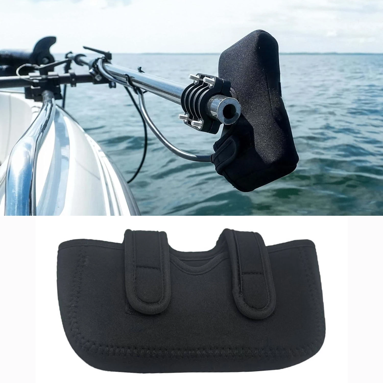 Copertura per trasduttore da viaggio per Garmin Livescope Plus LVS34, protezione resistente all'acqua e ammortizzante per sonar per barca/desca