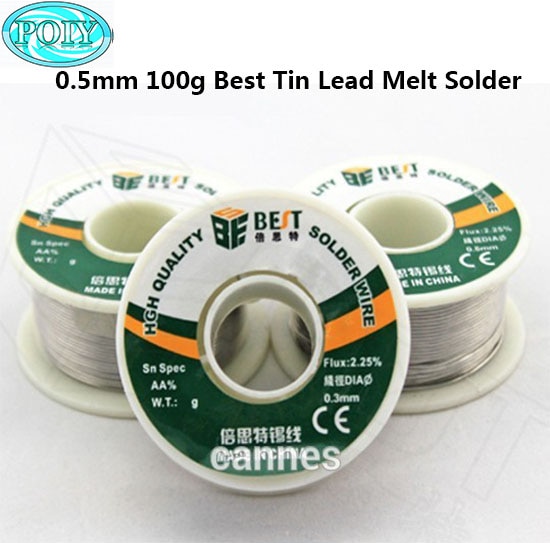 Best 0.5 Mm Soldeertin Wire 100G 60/40 Tin Tin Lead Wire Melt Rosin Core Soldeer Solderen draad Roll