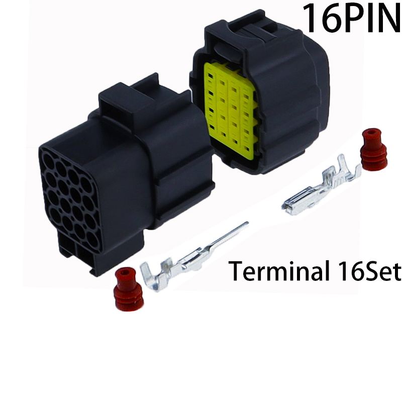 1 2 3 4 6 8 10 12 16 Pin Denso Auto Waterproof Connector Electrical Plug For Car Sealed Truck Socket: Silver