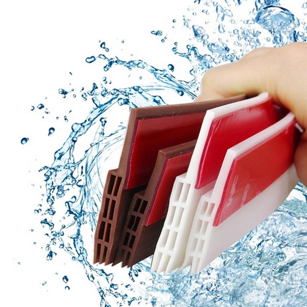 Door Sweep Weather Stripping Soundproof Rubber Bottom Seal Strip Draft Stopper Draught Excluder Door Sticker