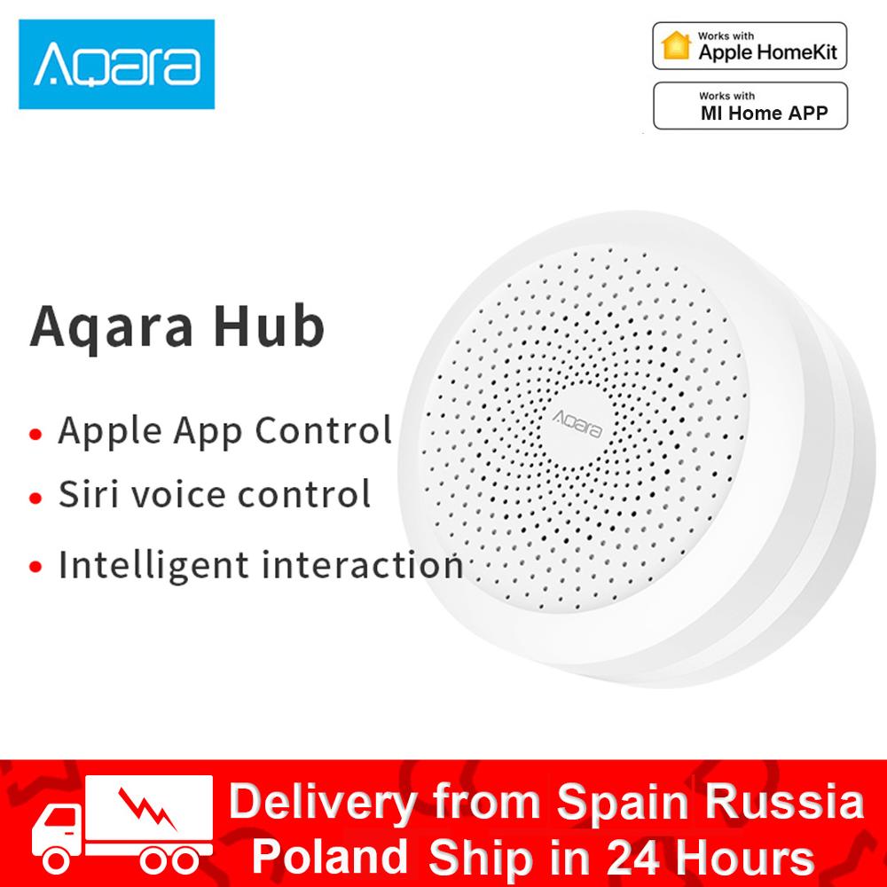 Xiaomi Smart mi passerelle 3 Aqara Hub avec rvb Led veilleuse sans fil Wifi Zigbee télécommande travail pour Apple Homekit Mi maison