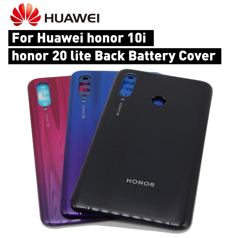 Voor Huawei Honor 20 Lite Batterij Cover Glas Voor Huawei Honor 10i Achterdeur Vervanging Reparatie Onderdelen