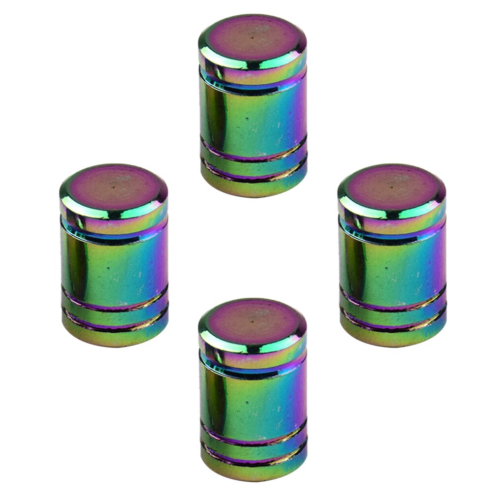SENZEAL 5 x aluminiumlegering handgranaat stijl universele auto vrachtwagen motorfiets wiel band ventieldoppen banden luchtventiel cover blauw